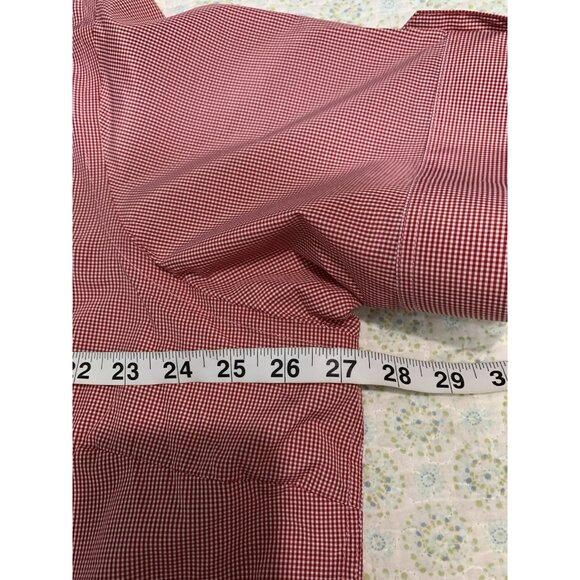 Chic-Fil-A TeamStyle Employee Shirt 3X Red White Gingham Buttoned Up Collar - Picture 3 of 7